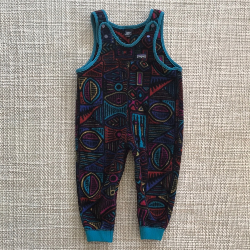 Patagonia Vintage Fleece Overalls (size 24m)